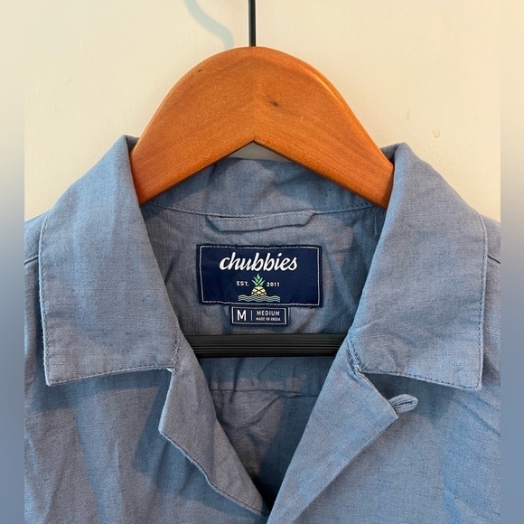 chubbies THE BLUE BERRYMORE LINEN SUNDAY SHIRT - Picture 6 of 16